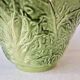 Large salad bowl in earthenware "Cabbage" 1970s - Vintage