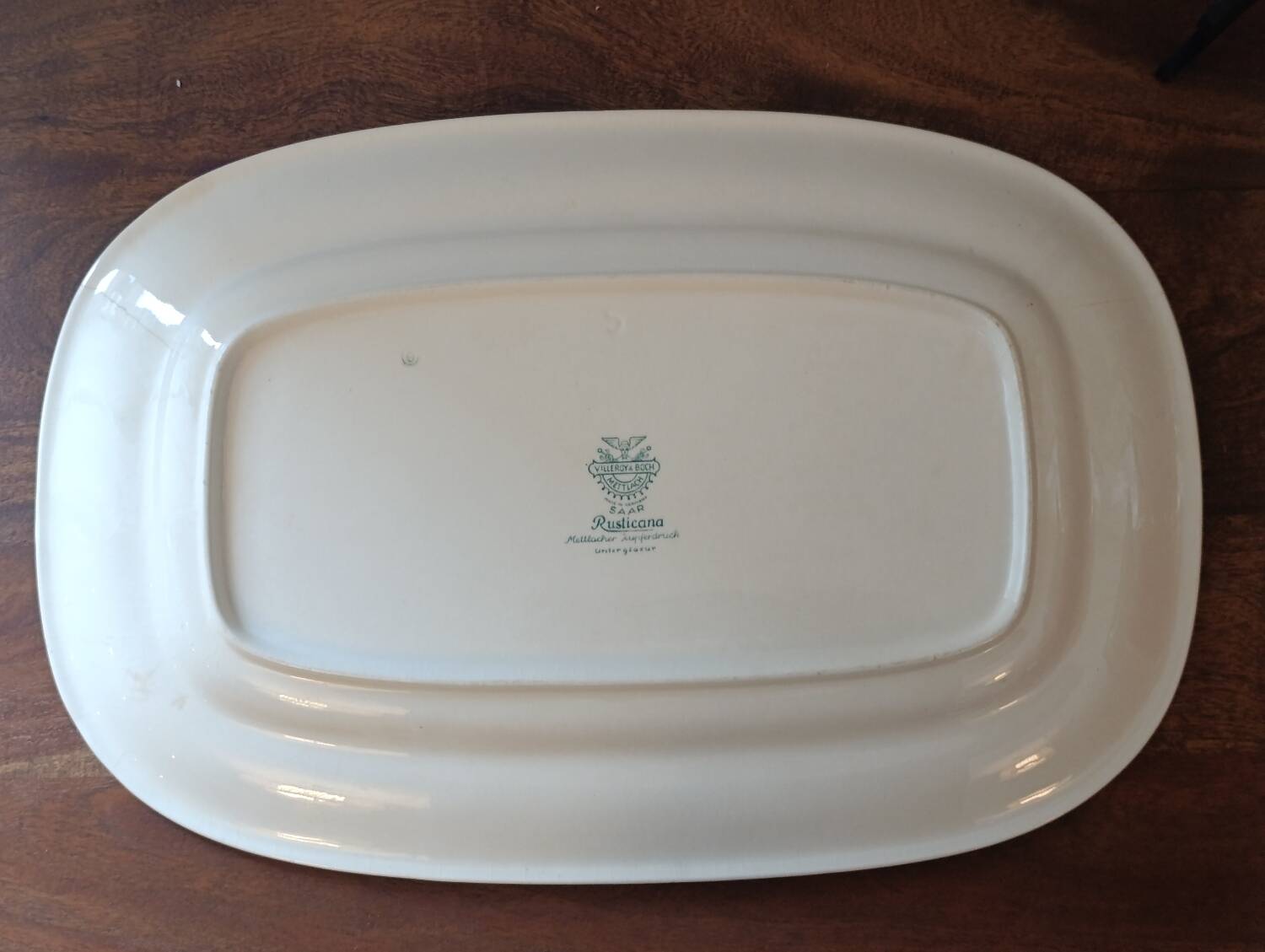 Large rectangular Villeroy & Boch "Rusticana" platter - Crack