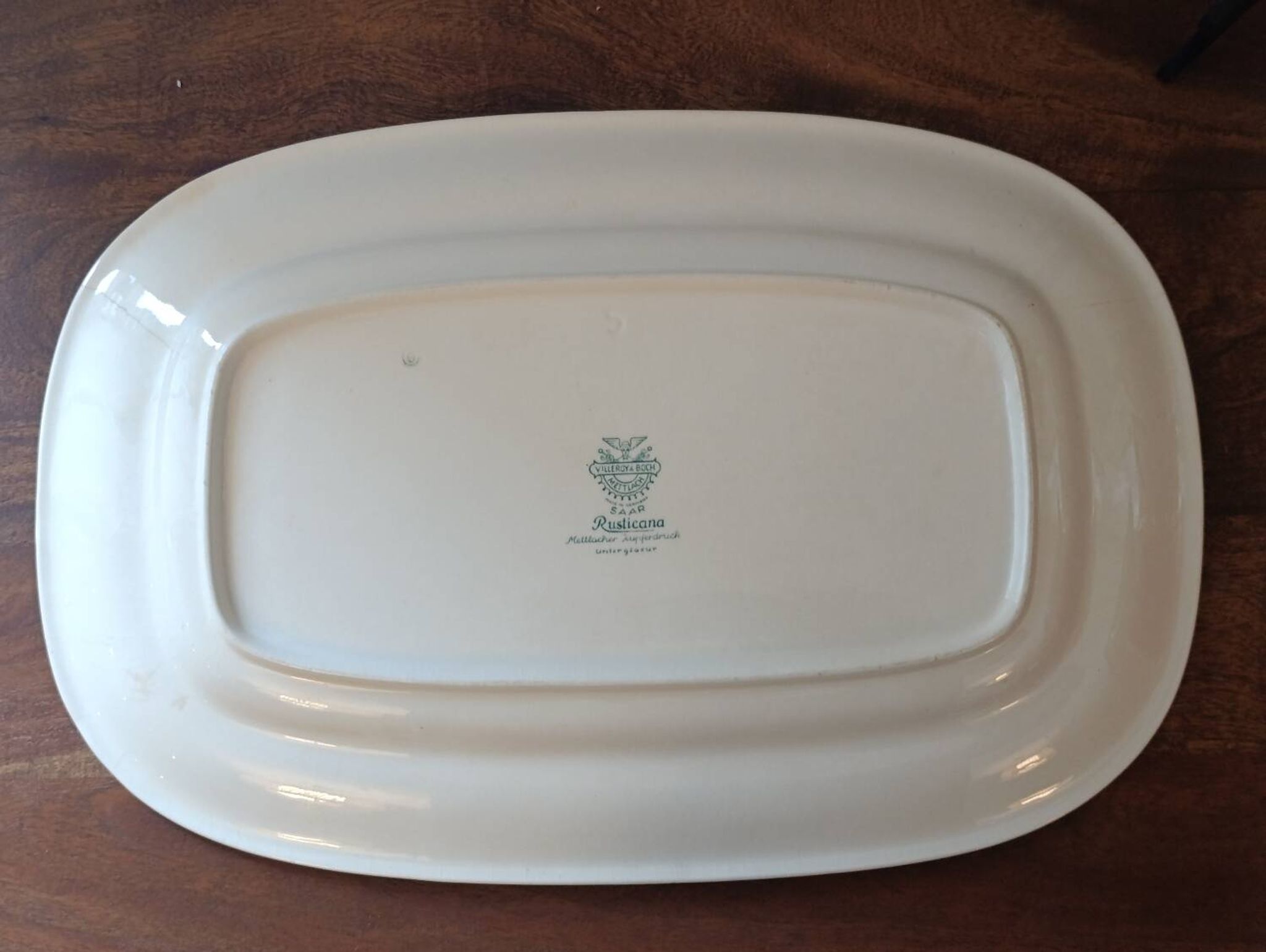 Grand plat rectangulaire Villeroy & Boch "Rusticana" - Fêle