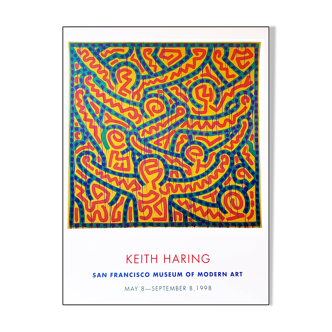 Keith Haring, 1986, screenprint-poster San Francisco Museum of Modern Art