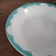 Large turquoise shallow dish