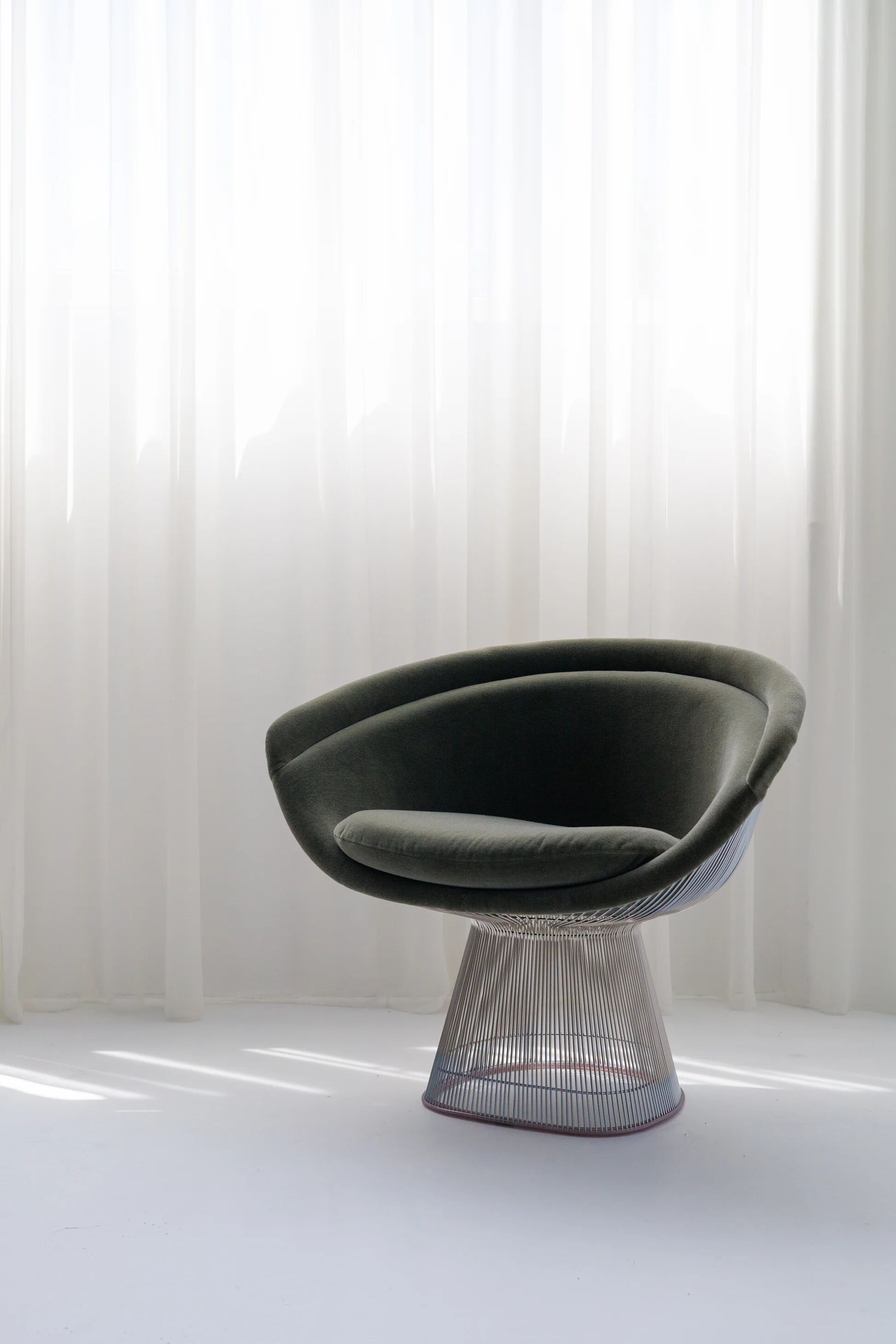 Set of 2 Platner lounge chairs by Warren Platner for Knoll