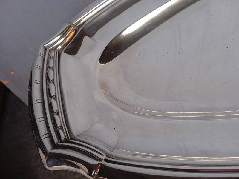 Torpedo orbrille 60 cm / silver metal tray