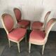 Suite of 4 medallion chairs