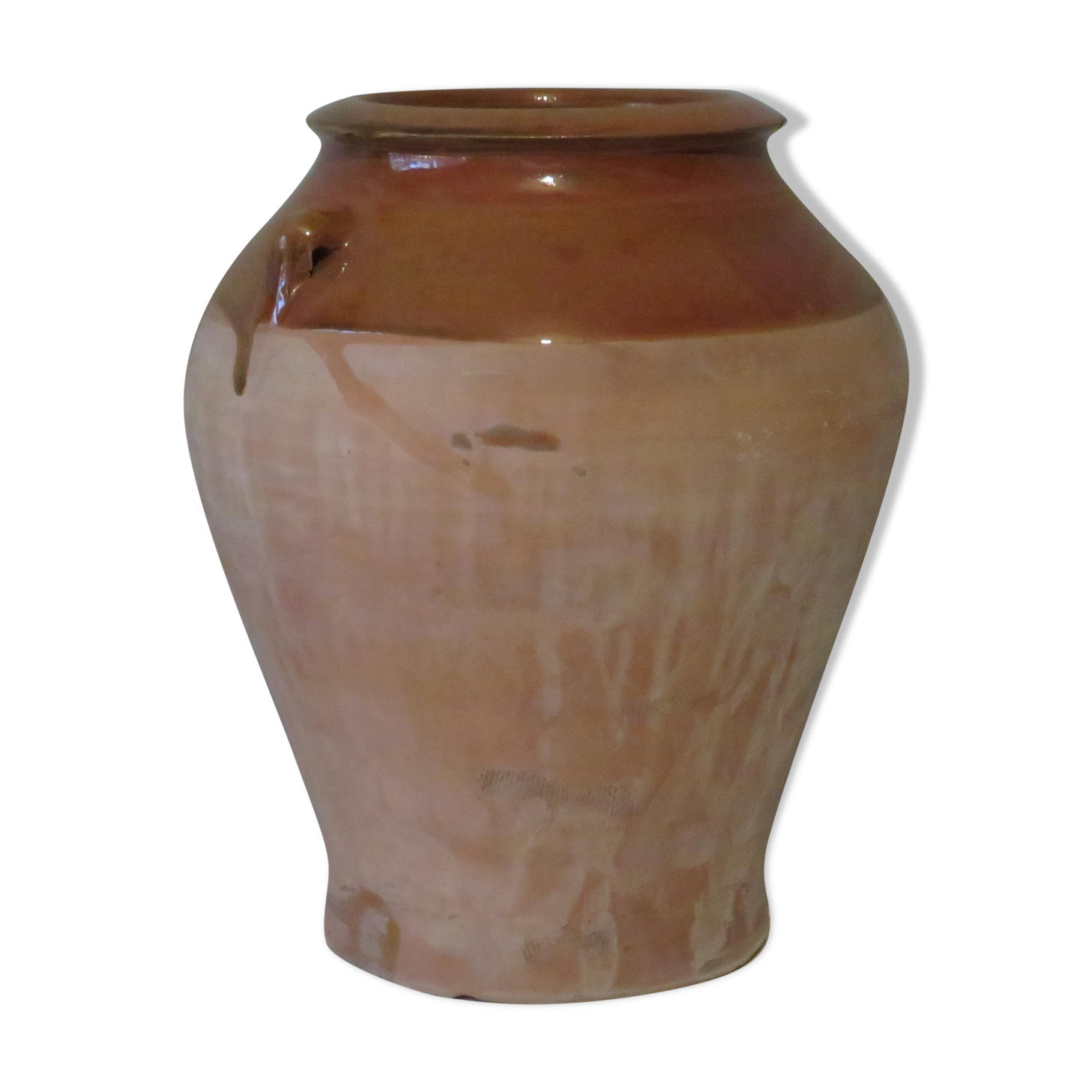 Ancient vase in natural terracotta