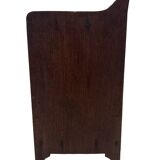 Art Deco wooden wall shelve rack bookshelf in dark wood minimalist
