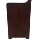 Art Deco wooden wall shelve rack bookshelf in dark wood minimalist