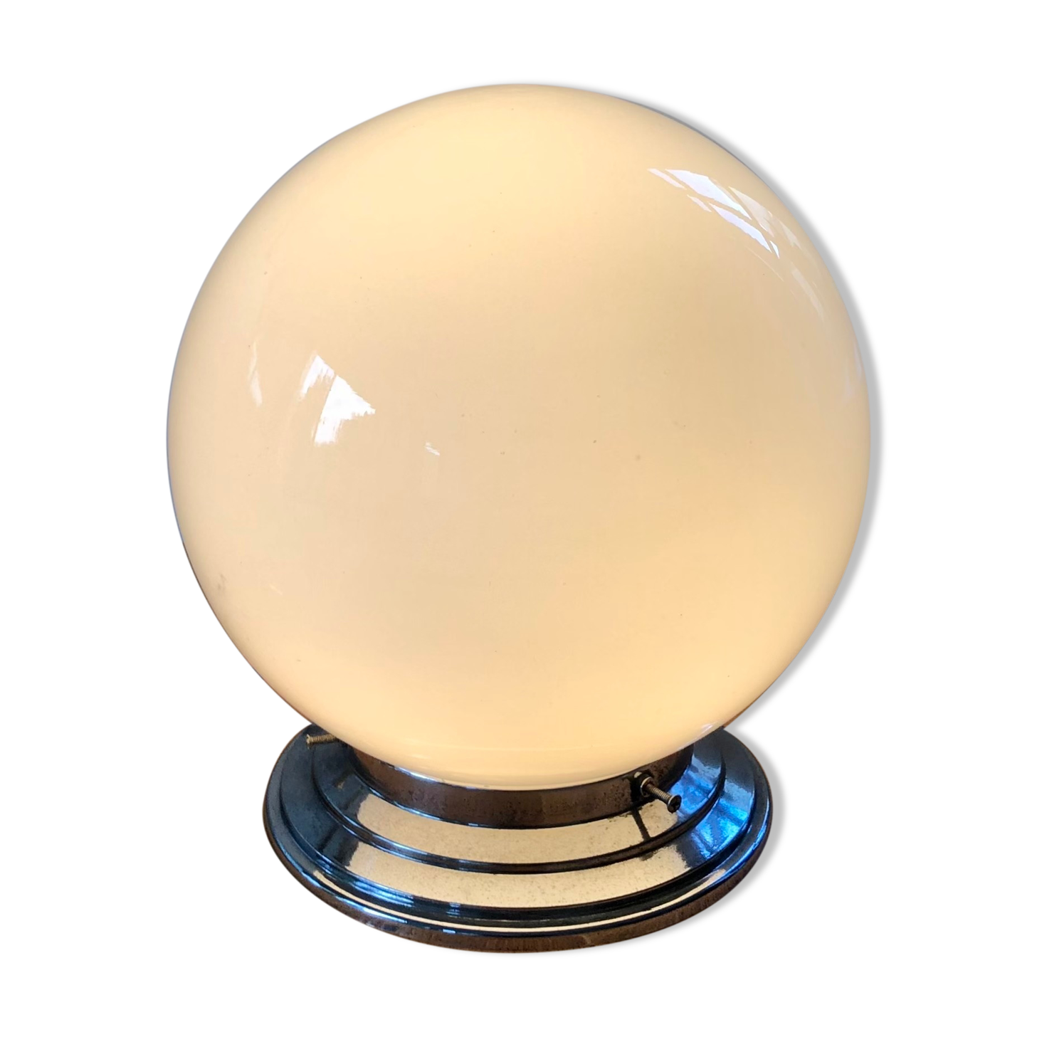 Lampe boule vintage à poser