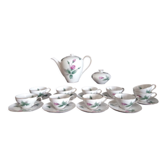 Coffee service for 9 people in porcelain KPM Krister, Germany