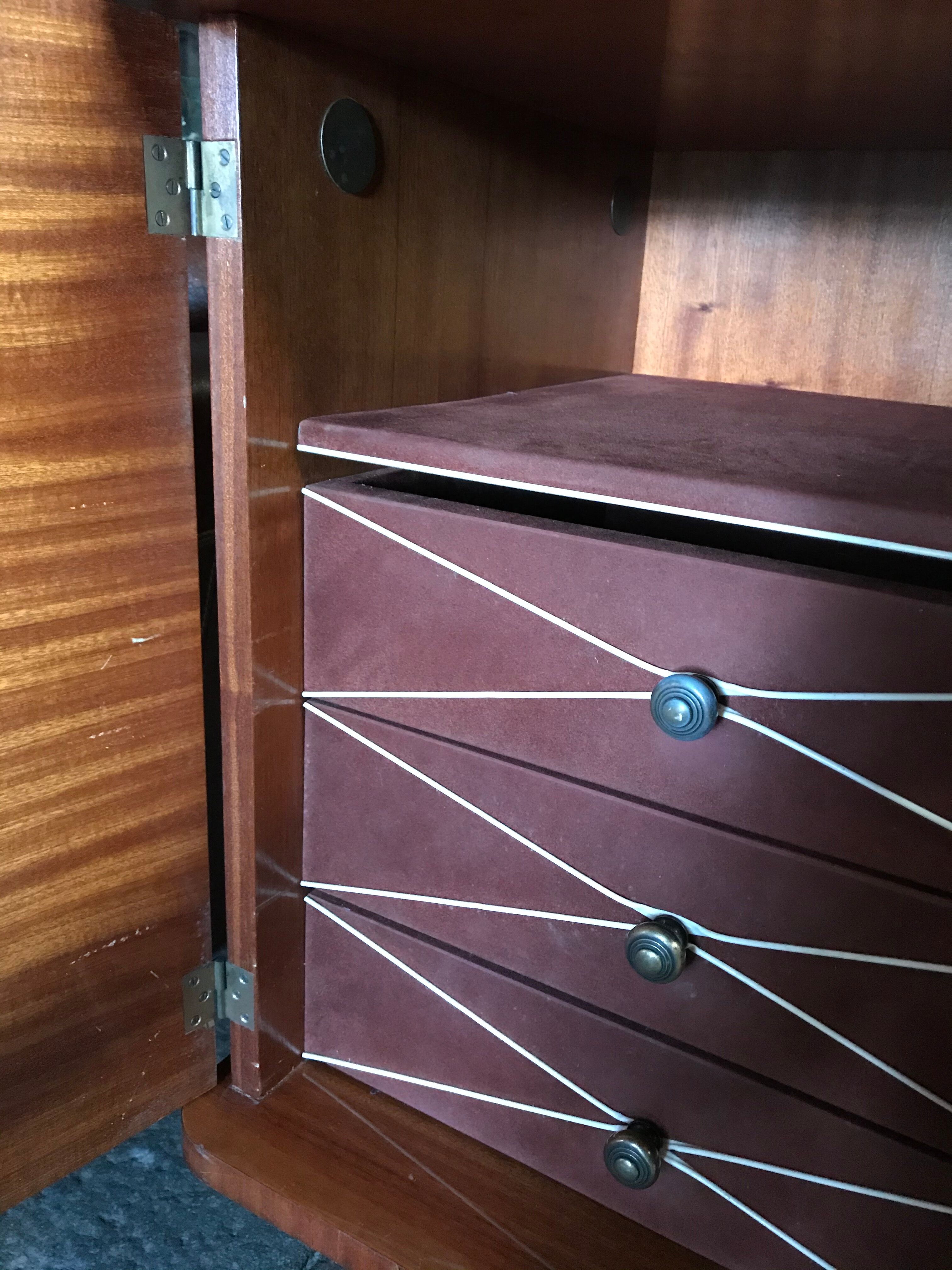 Sideboard wood varnished years 50