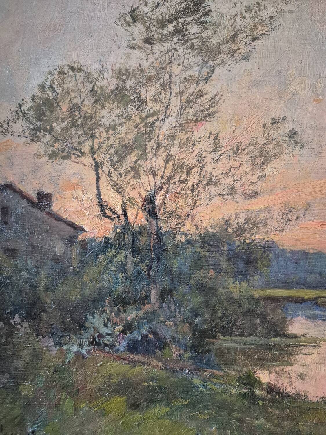 Sunset, 19th-century oil painting by Boulenger