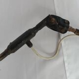 Industrial black metal lamp