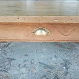 Rustic wooden coffee table