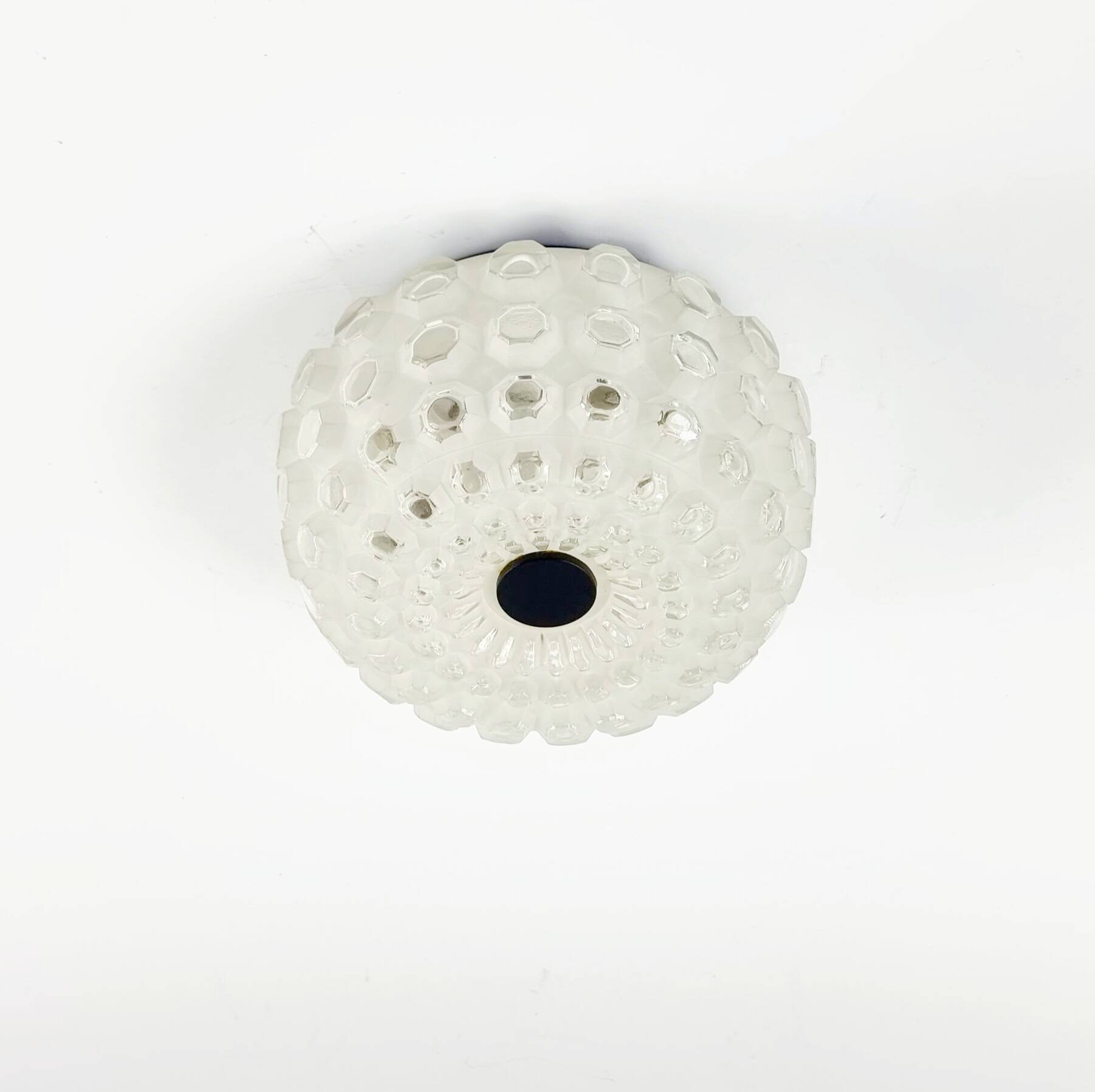 Mid-Century Bubble Glass Flush Mount from Limburg, Germany, 1960s