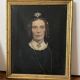 Oil on canvas portrait of a woman