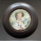 Miniature : portrait de dame de qualité