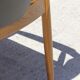 Vintage Scandinavian teak & skaï armchair, Denmark circa 1950