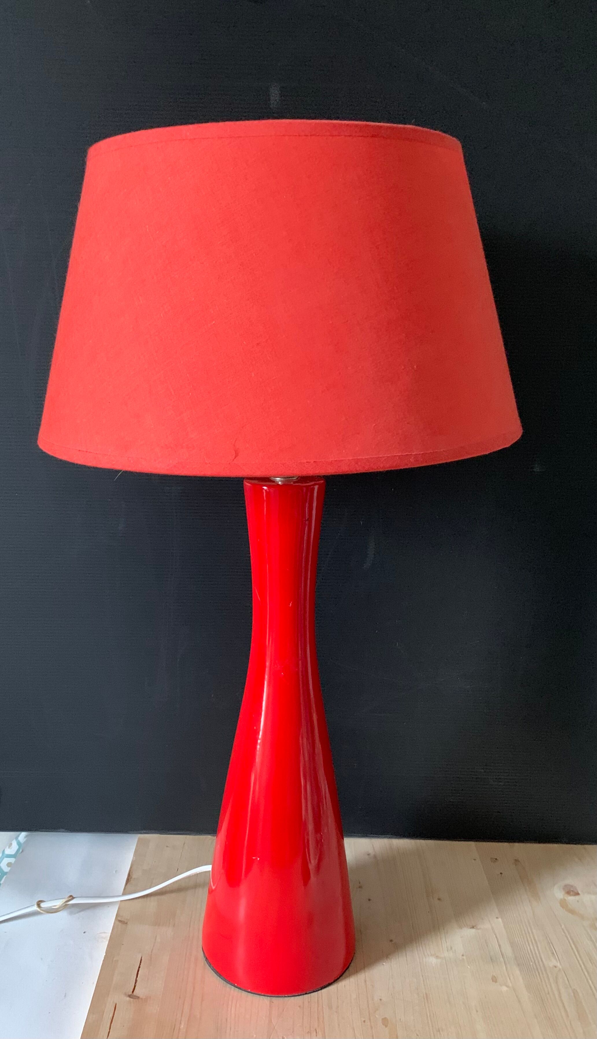 Red vintage lamp