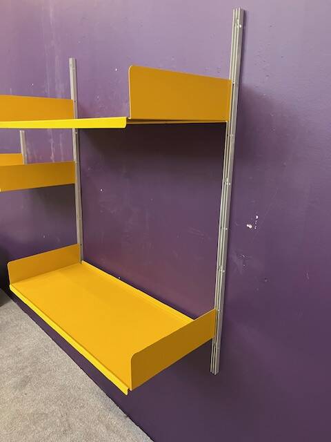 Modular shelving system by designer Dieter Rams, produced by Vistoe