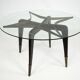 Rare mid-century round coffee table by Paolo Buffa, Italy, 1950s.