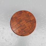 Wabi-sabi Brutalist Wooden Side Table