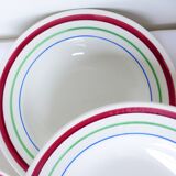 5 vintage porcelain soup plates