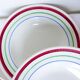 5 vintage porcelain soup plates