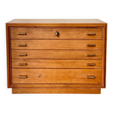 Argentier for cutlery Christofle Ercuis 186 art deco pieces in oak