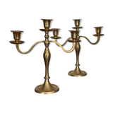Pair of brass candlesticks