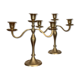 Pair of brass candlesticks