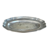 Miniature pewter dish for dinette