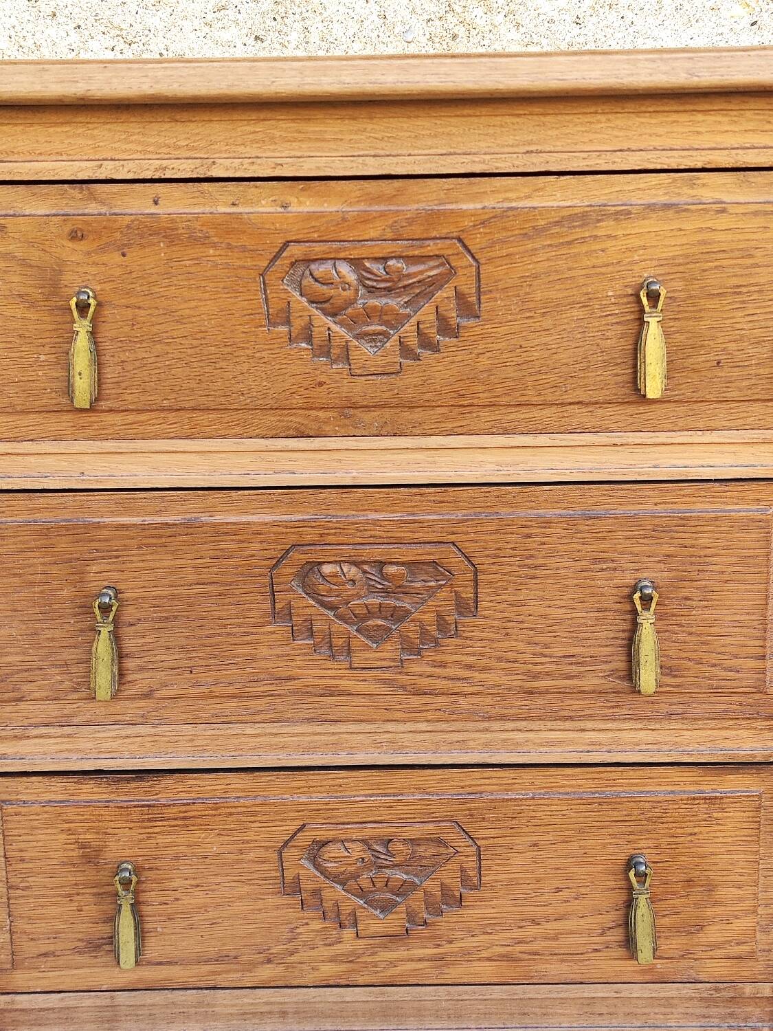 Small Art Deco chest of drawers