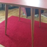 Vintage side table Scandinavian compass legs