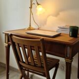 Art Nouveau bronze tulip lamp