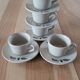 5 cups and saucers St Amand earthenware