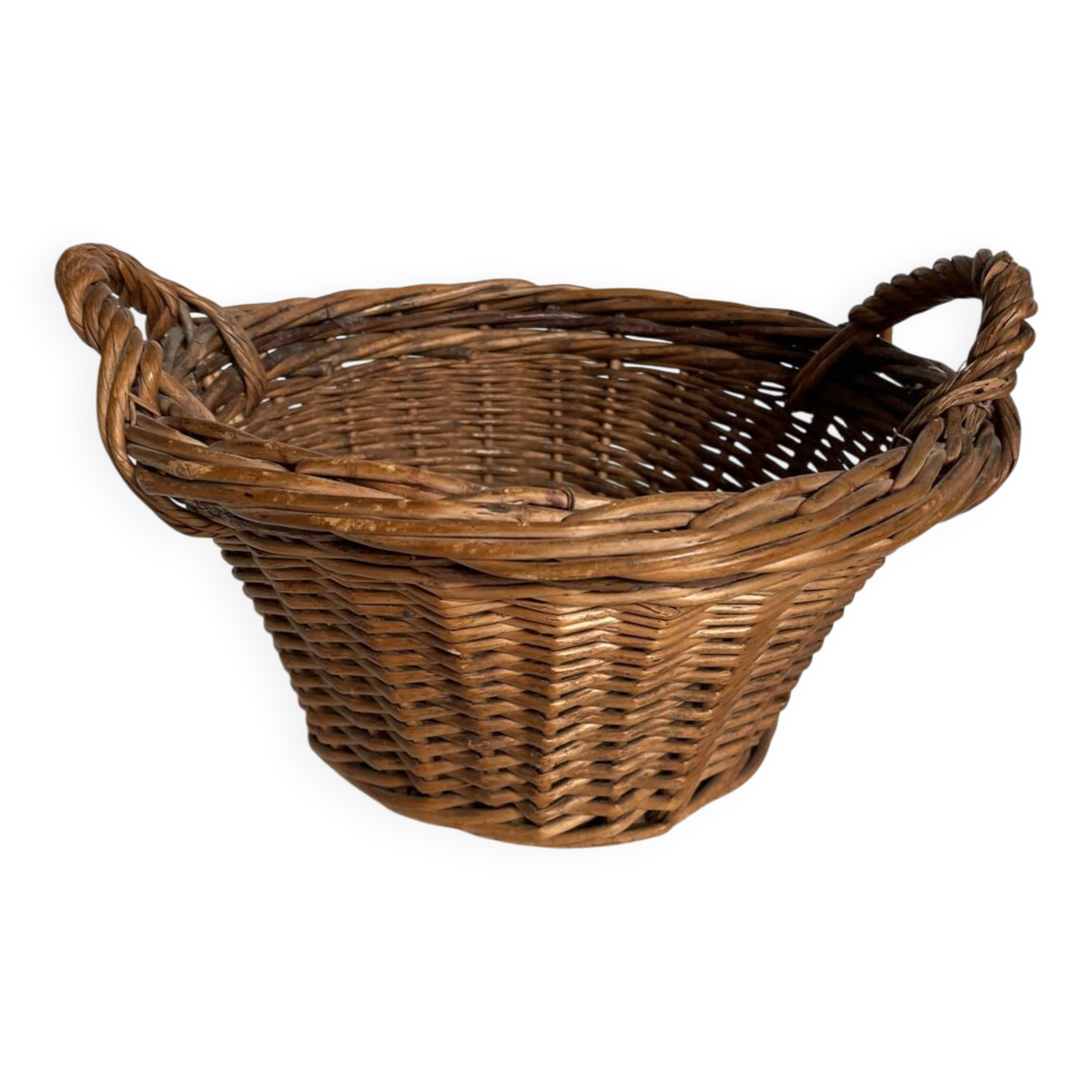 Corbeille osier ancienne
