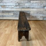 Old bench in raw wood