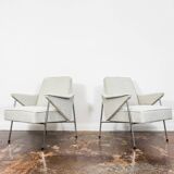 Pair of "bat" armchairs by wchód zadziele, 1960s