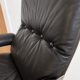 Vintage Danish mid-century Werner Langenfeld leather lounge chair 1970s