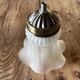 Suspension in opaline & brass – soft light and retro charm