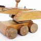 Jouet en bois label "Spielgut" tractopelle pelleteuse