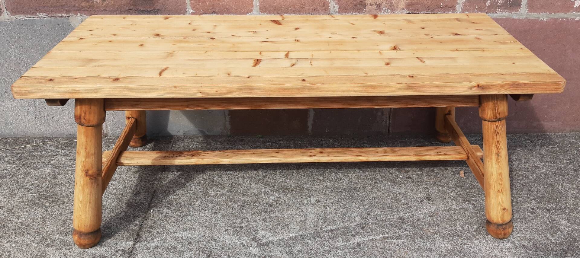 Brutalist table by Georges Robert (2 metres)