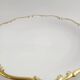 Large antique hollow plate in gilded porcelain – Tirschenreuth, Bavaria –