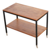 1960 modernist teak and metal serving table