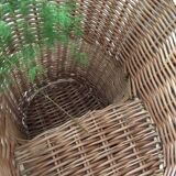 Staircase handcrafted wicker basket