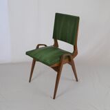 Pair of beech chairs from Maurice Pré