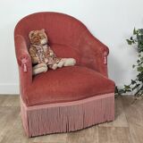 Velvet toad chair