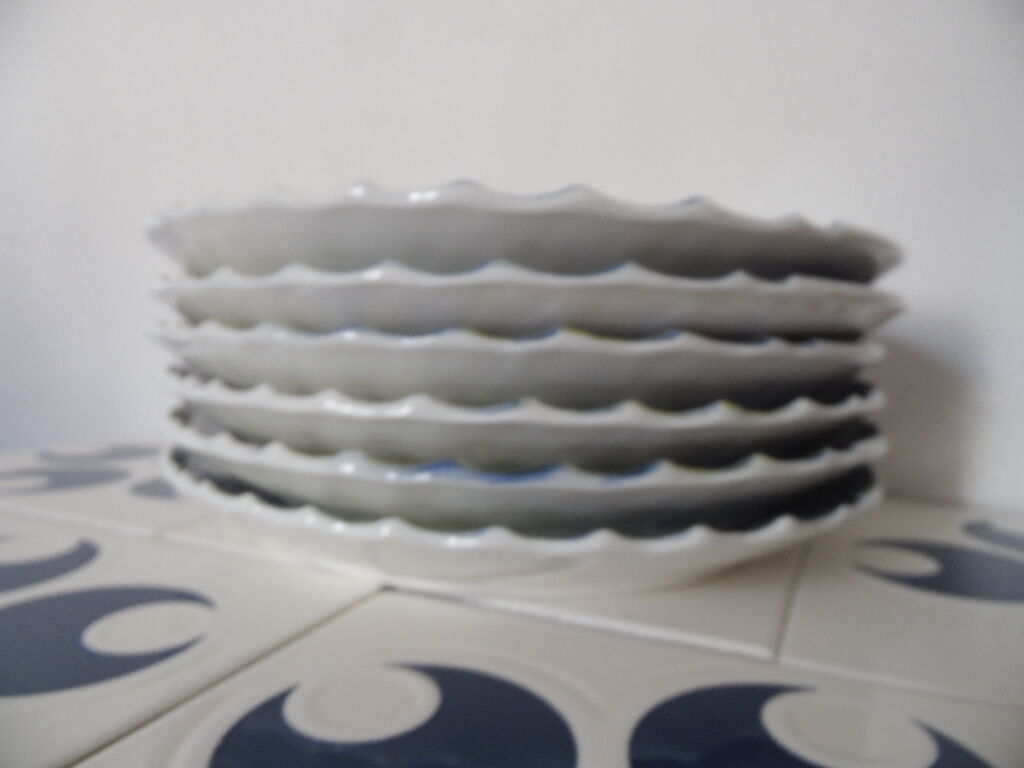 6 plates in slurry from Sevres