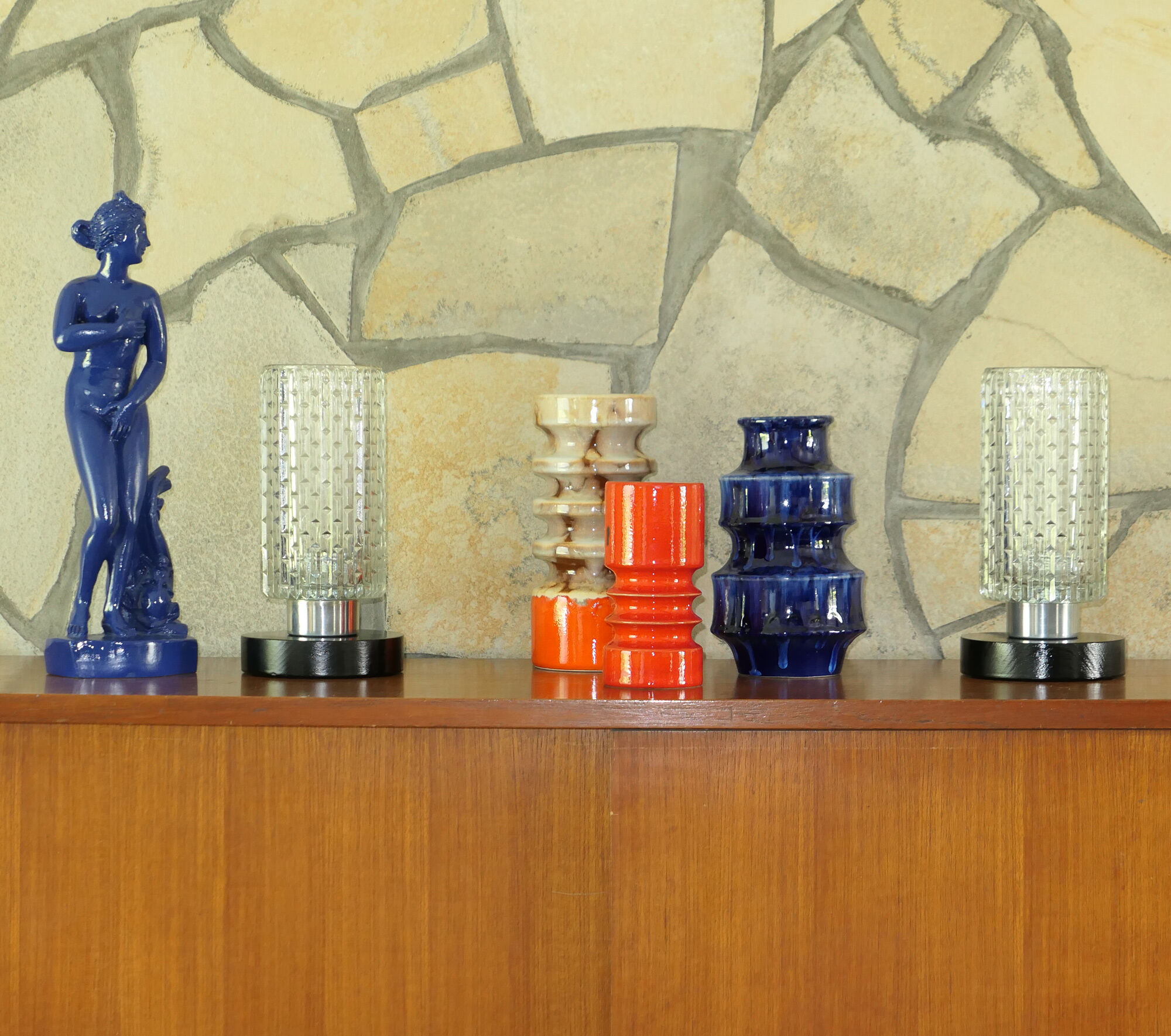 Paire de lampes de table ou chevet 1960's