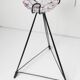 Ashtray on black colored glass stand 1970